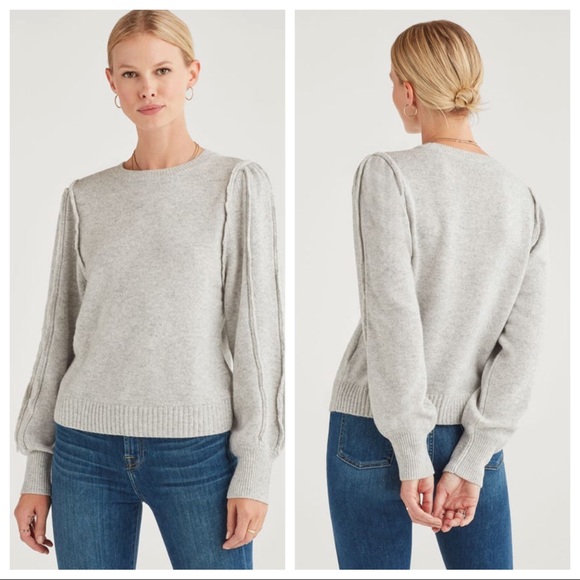 7 For All Mankind Wool Cashmere Crewneck Sweater S - Picture 3 of 10